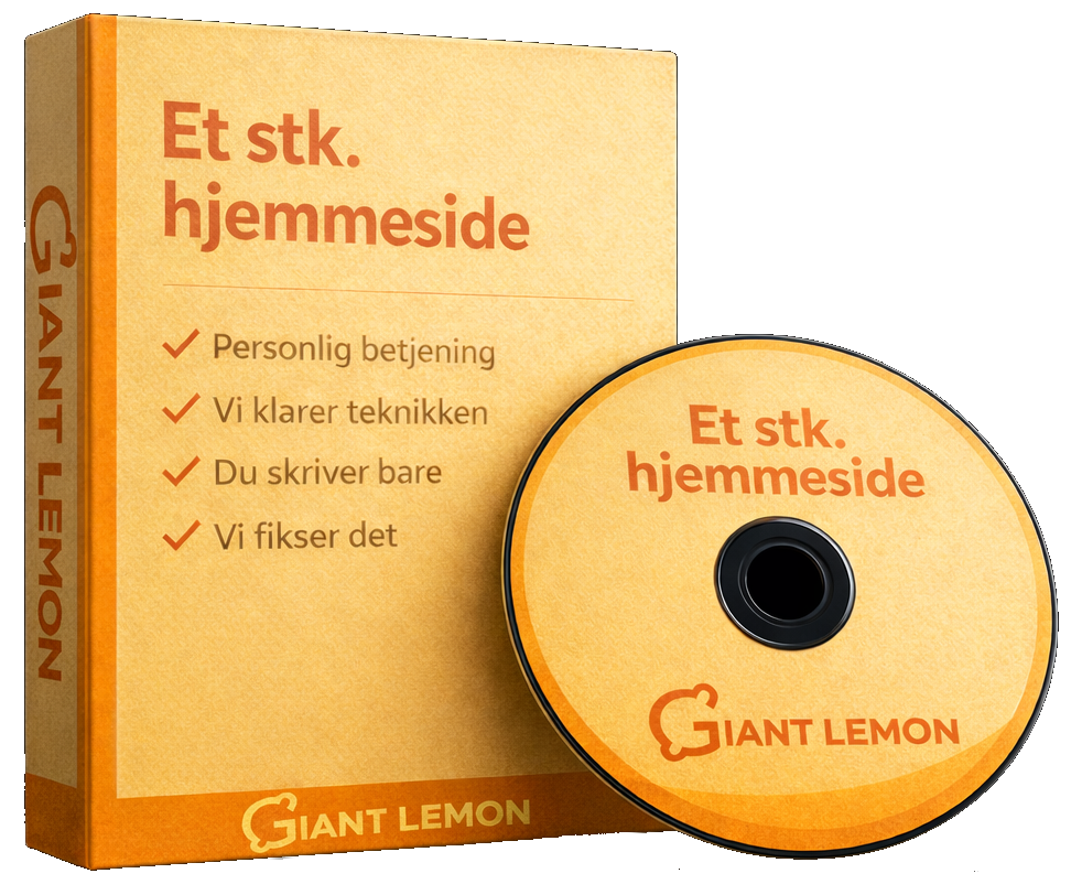 Giant Lemon hjemmeside produkt
